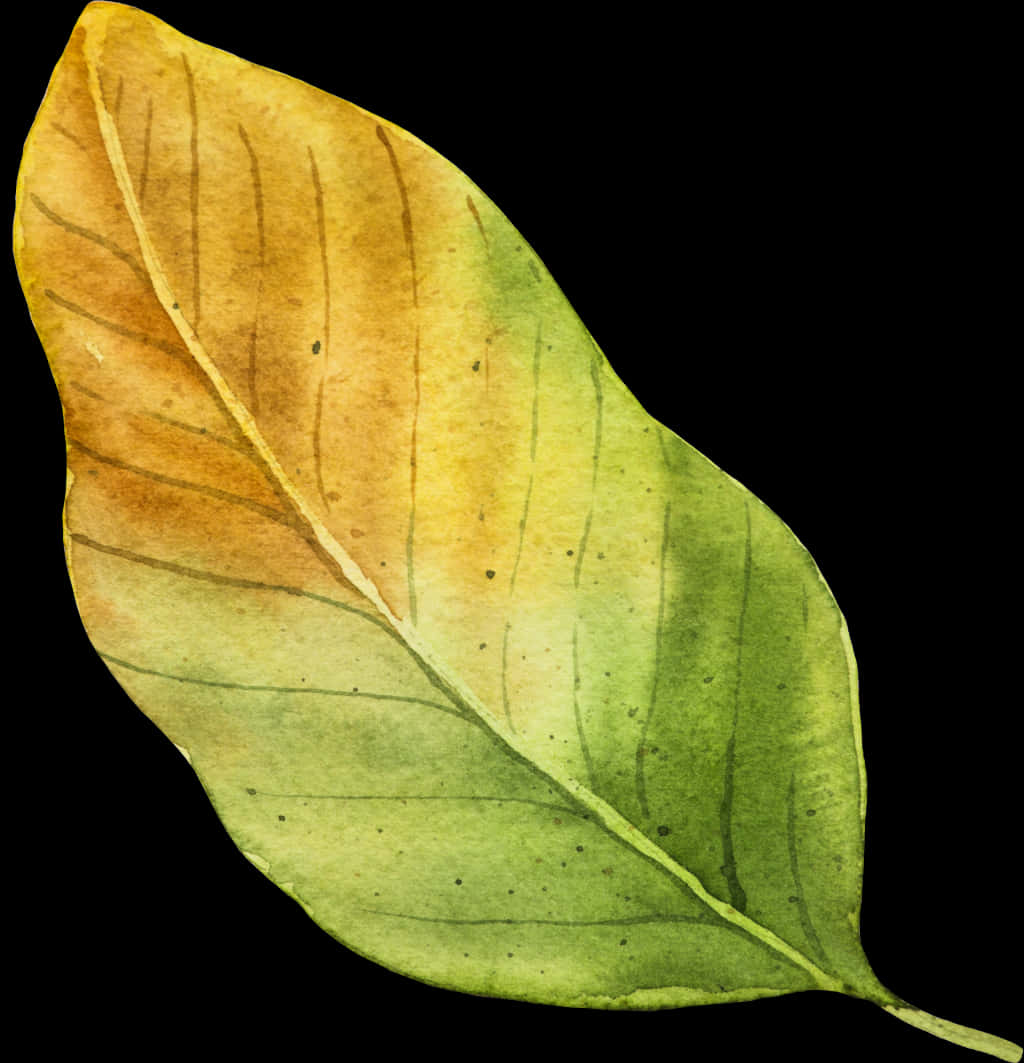 Autumn Gradient Leaf