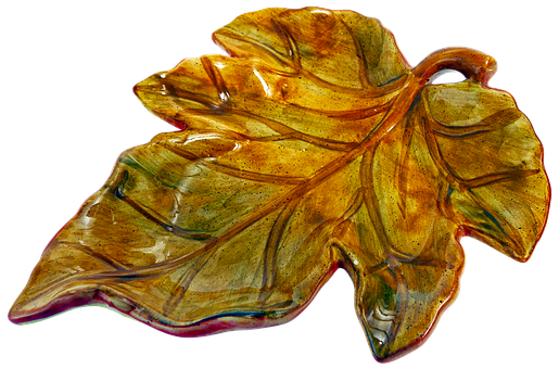 Autumn Grape Leaf Plate