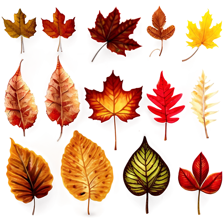 Autumn Leaf Collection Png Jyx