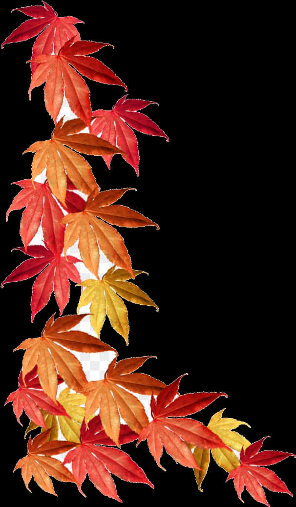 Autumn Leaves Border Design