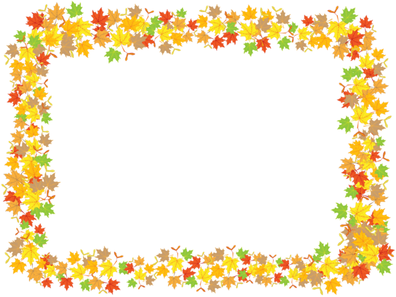 Autumn Leaves Border Frame