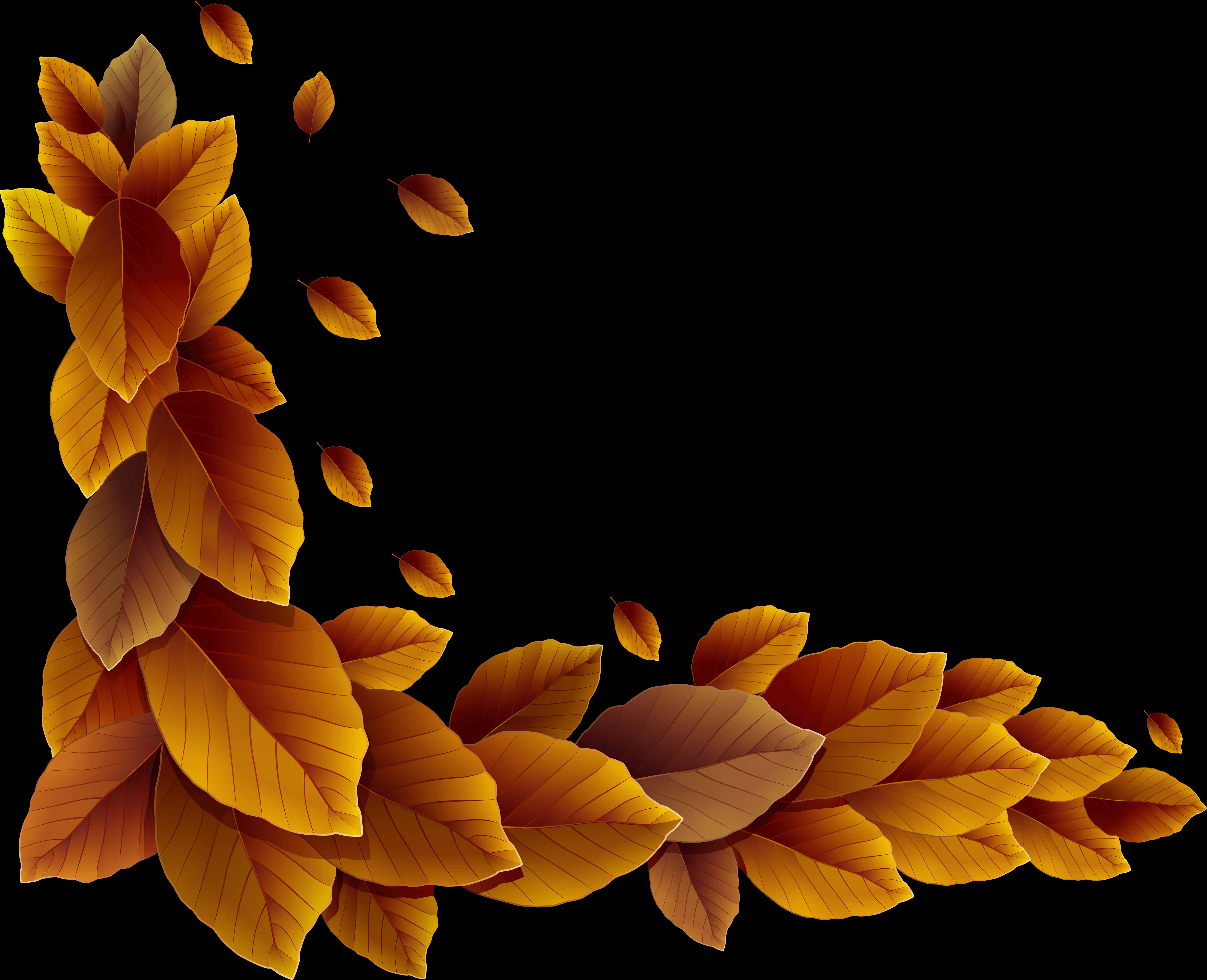 Autumn Leaves Corner Design