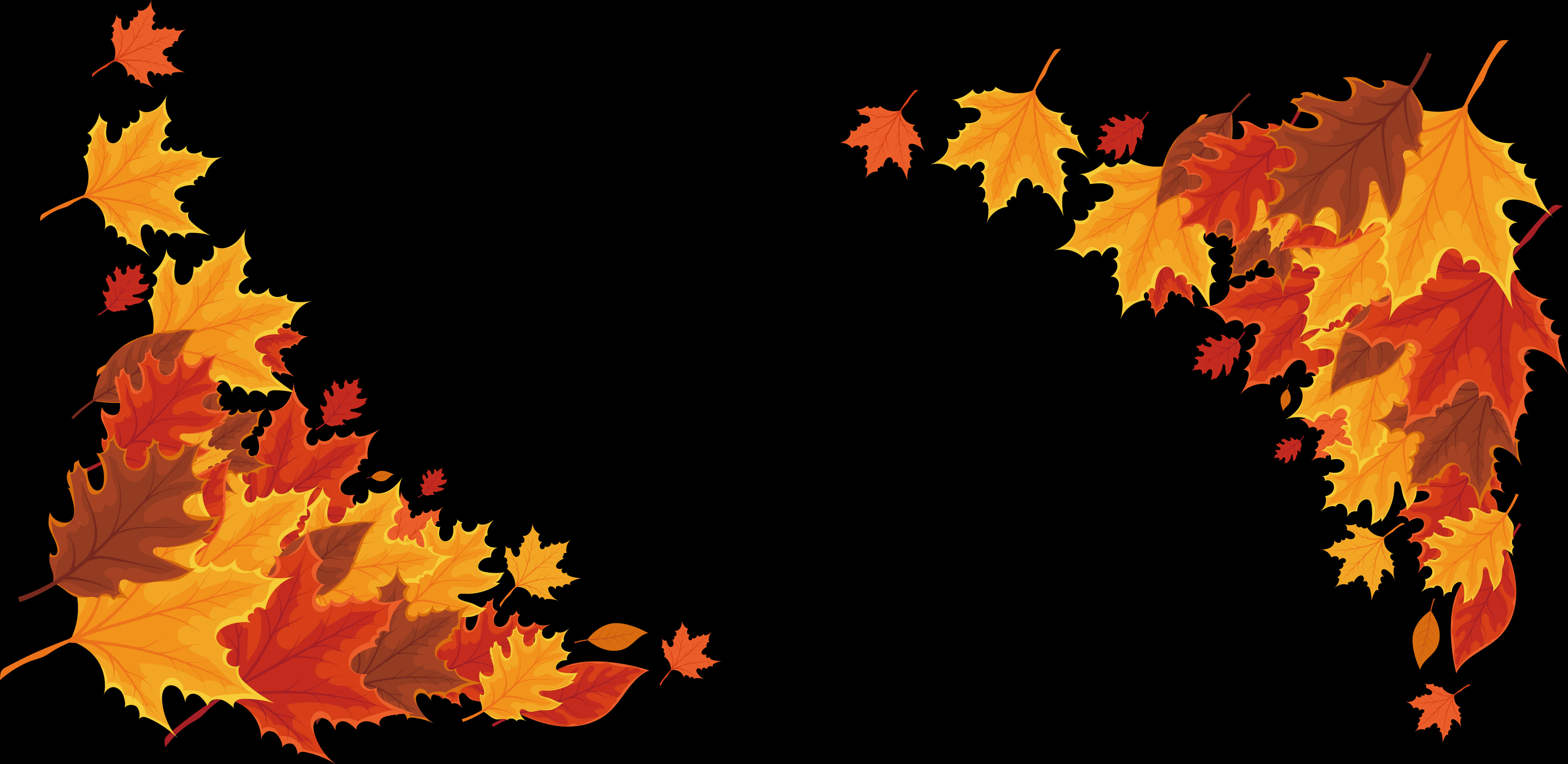 Autumn Leaves Frame Clipart