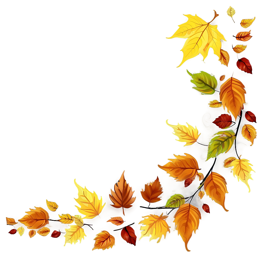 Autumn Leaves In Wind Png Llp