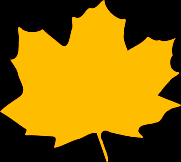 Autumn Maple Leaf Silhouette