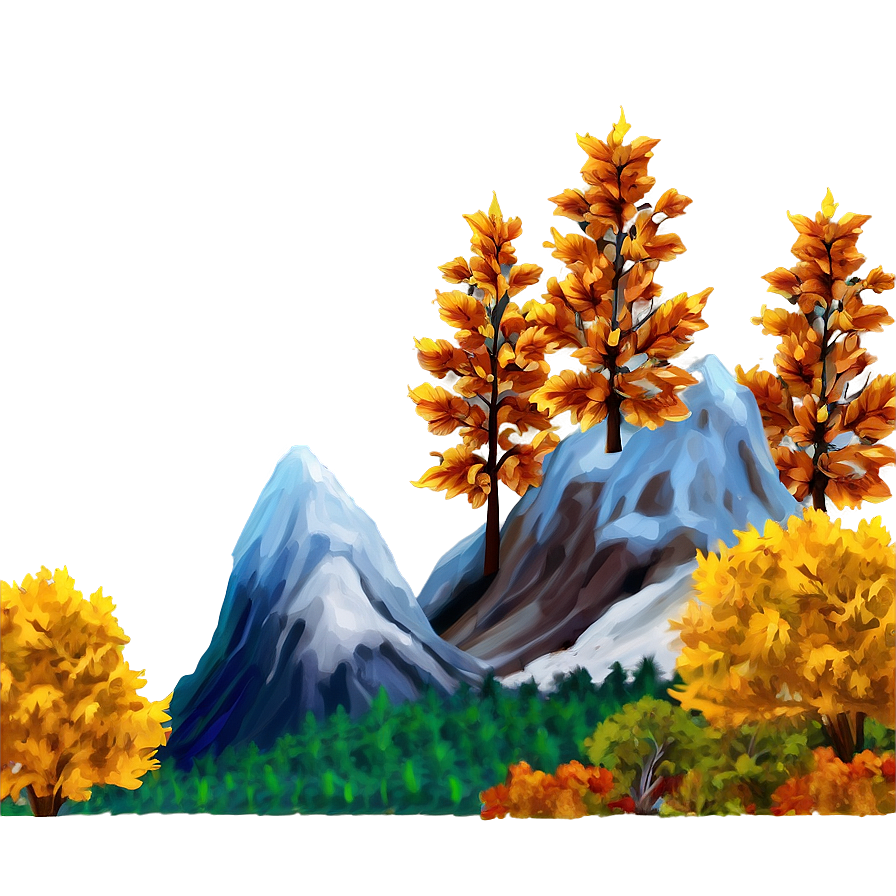 Autumn Mountainside Png 21