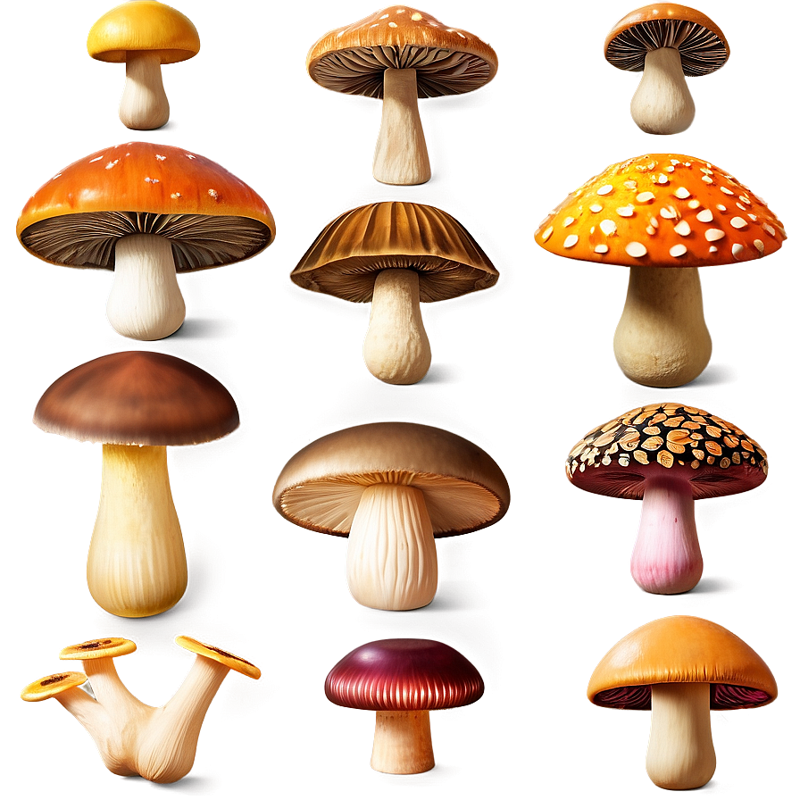 Autumn Mushrooms Png 05242024