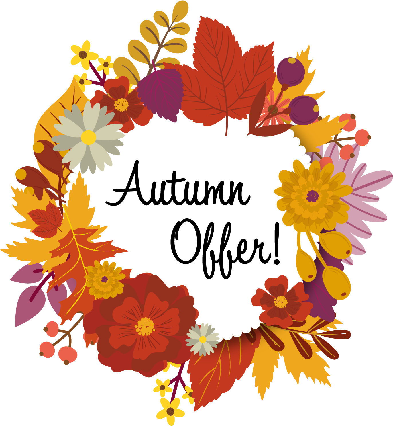 Autumn Offer Floral Wreath