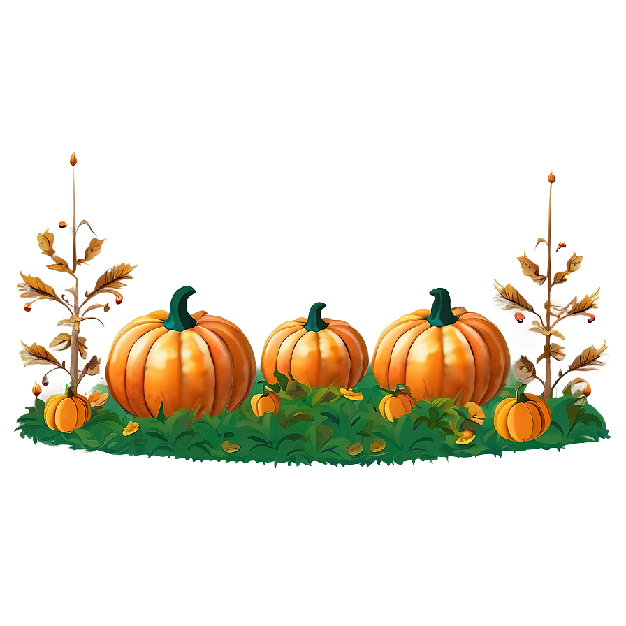 Autumn Pumpkin Patch Scene Png 06122024