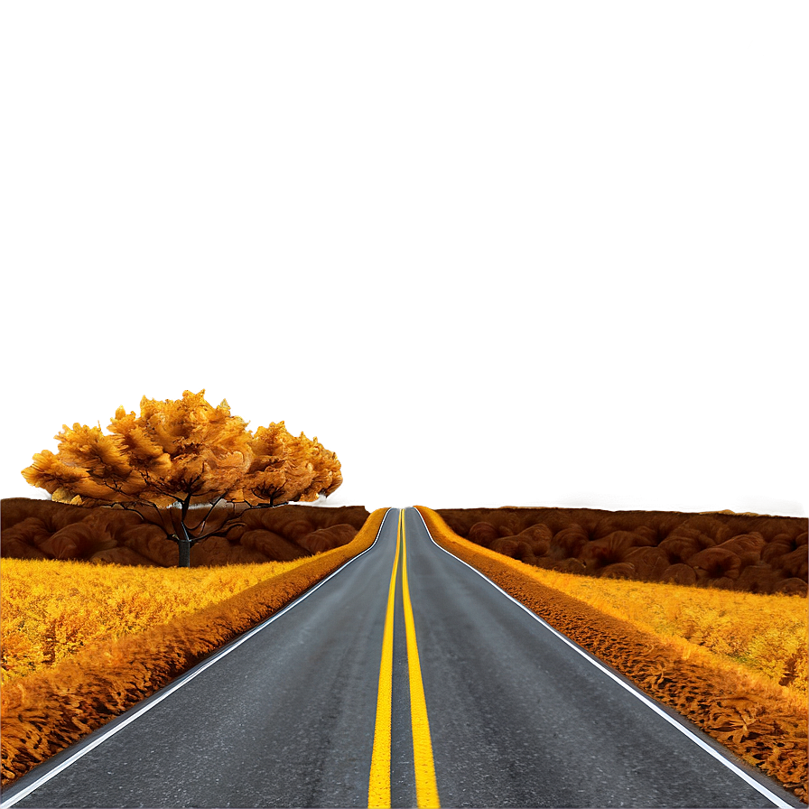 Autumn Road Png 05032024