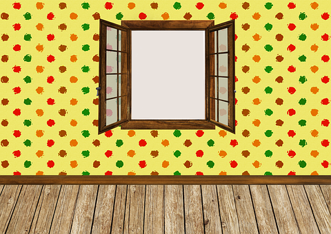 Autumn Themed Roomwith Open Window