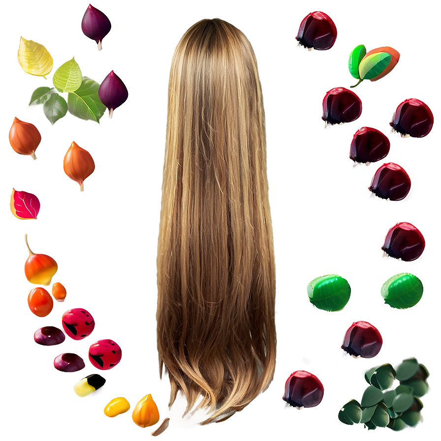 Autumn Tones Long Hair Png Pwo83