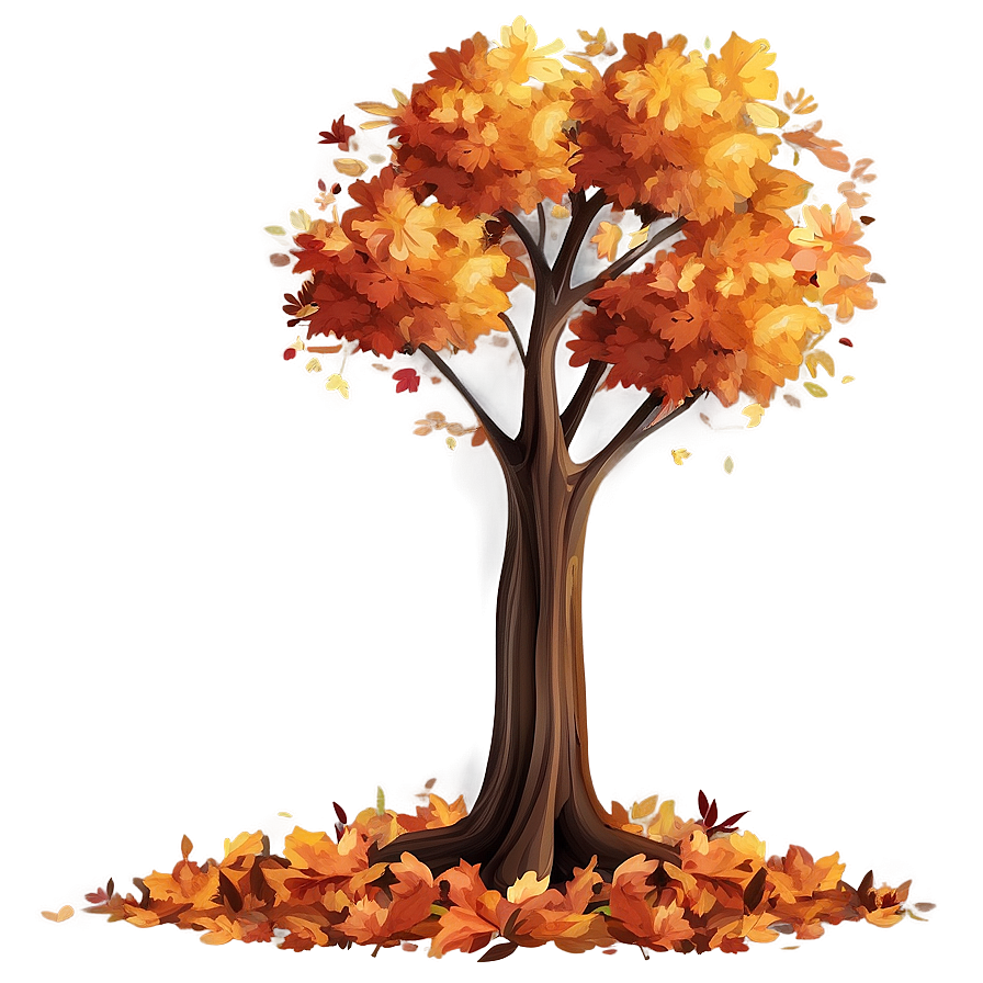 Autumn Tree Illustration Png Ulm