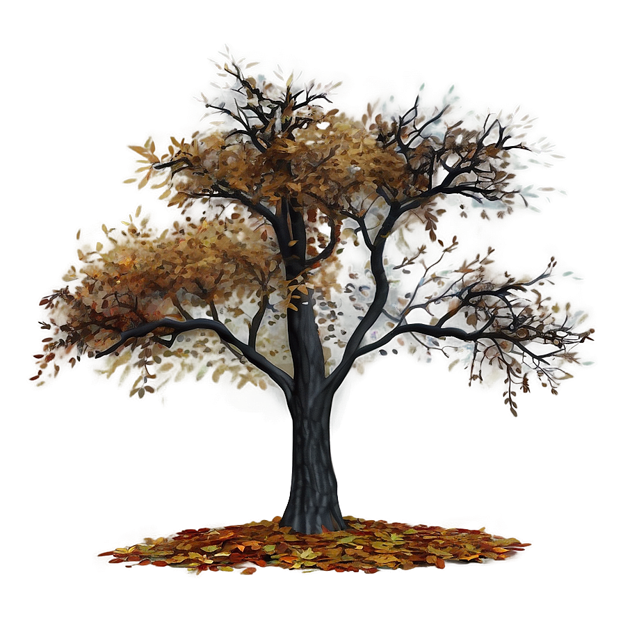 Autumn Tree In Mist Png 85