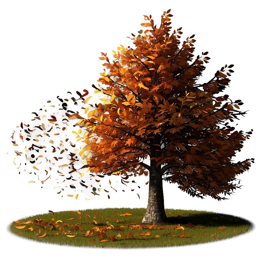 Autumn Tree In Wind Png 36