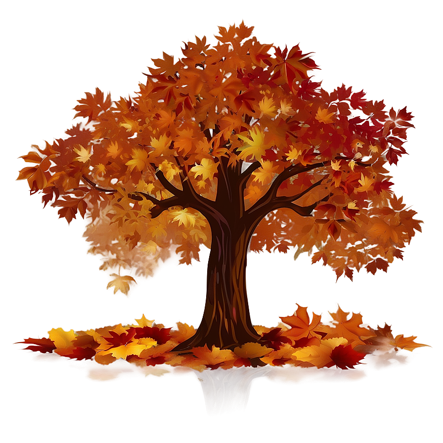 Autumn Tree Silhouette Png Lwc