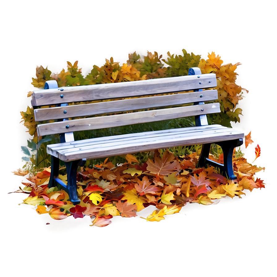 Autumnal Park Bench Png 05212024