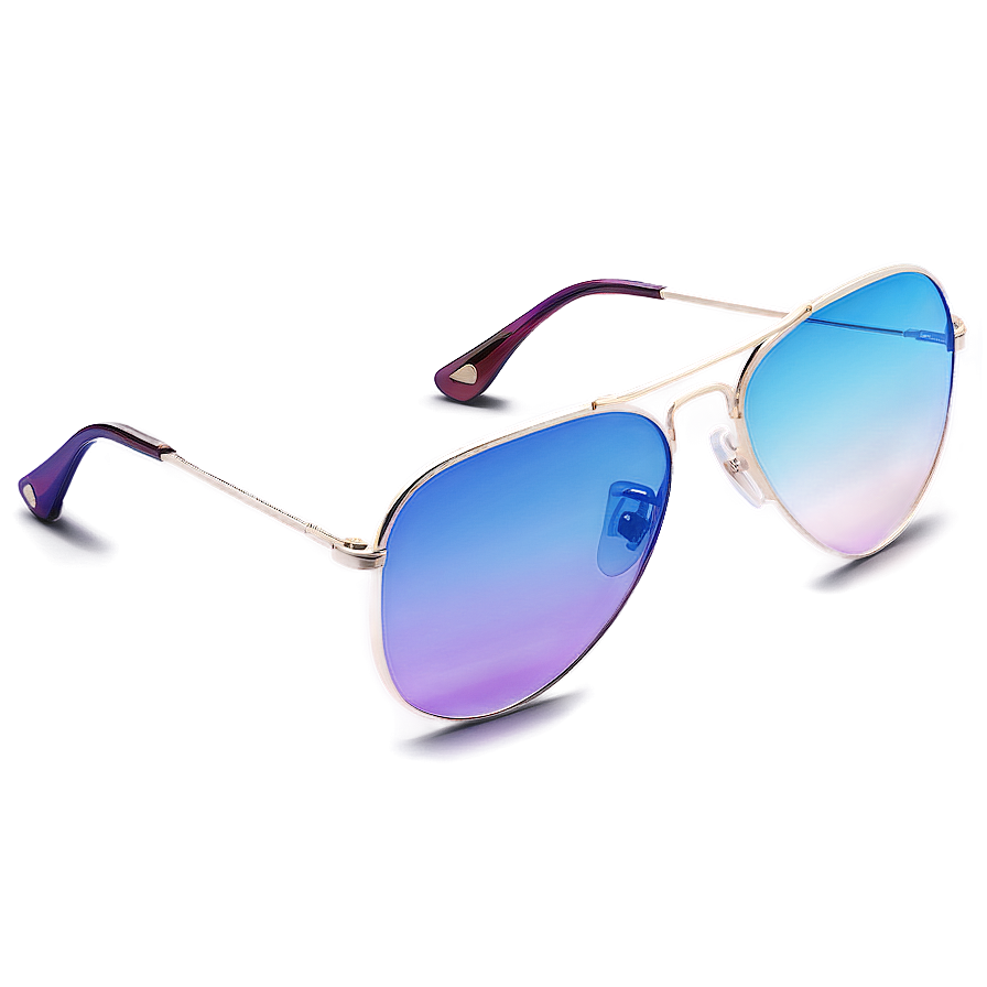 Aviator Glasses With Gradient Lenses Png Ikh