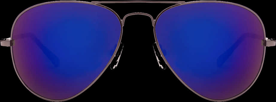 Aviator Sunglasses Blue Lens