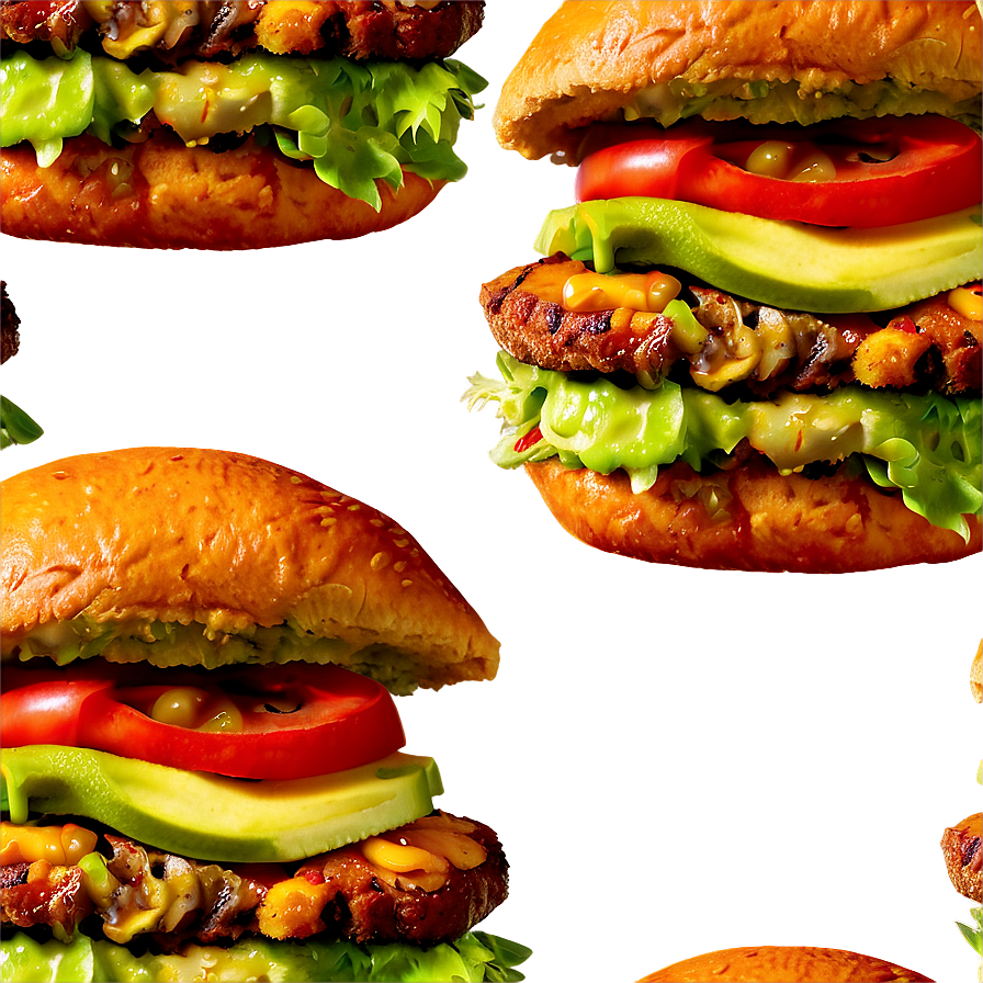 Avocado Burger Png 05042024