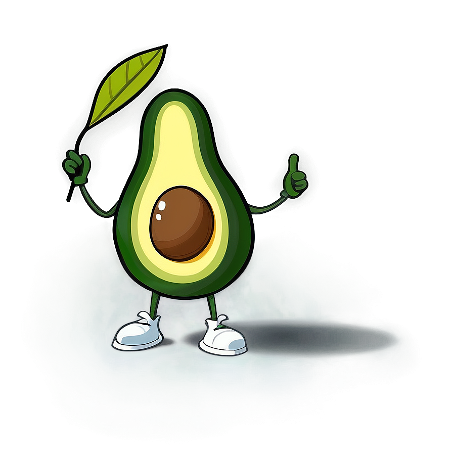 Avocado Character Png Ufs