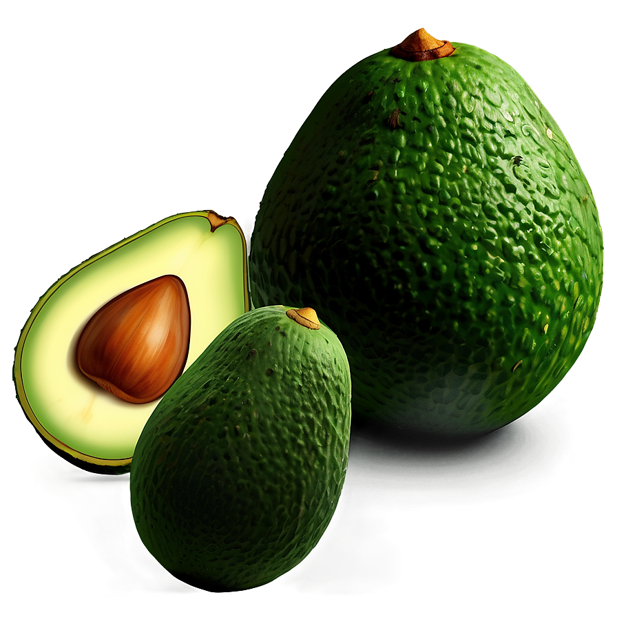 Avocado Illustration Png 05242024