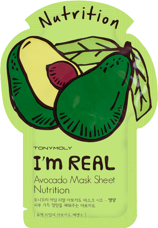 Avocado Nutrition Face Mask Sheet Package