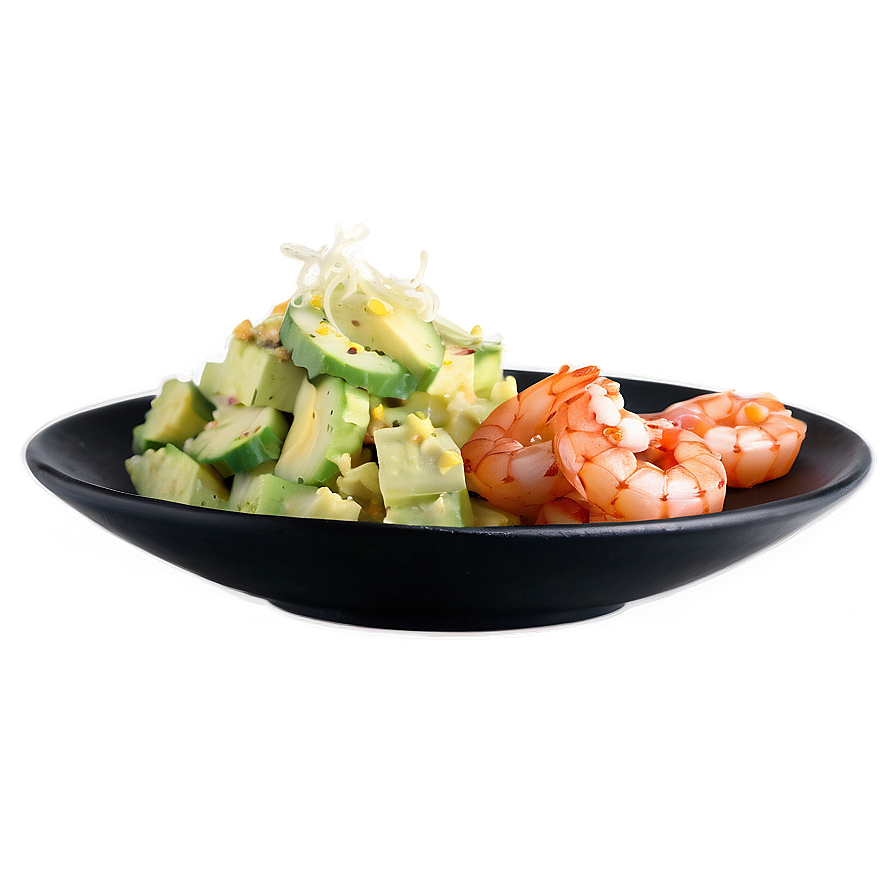 Avocado Shrimp Salad Png Pyg64