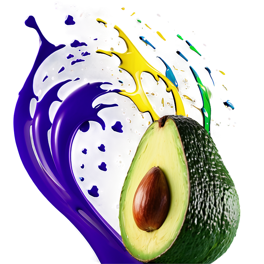 Avocado Splash Png 18