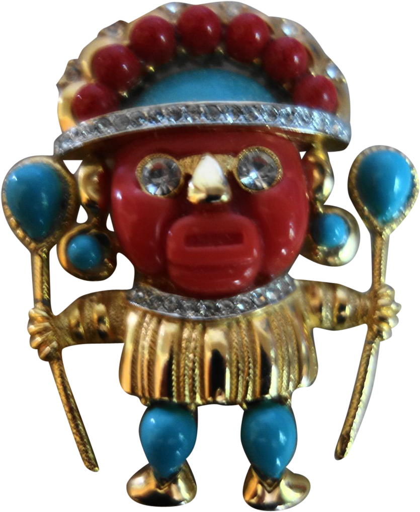 Aztec Warrior Figurine Jewelry