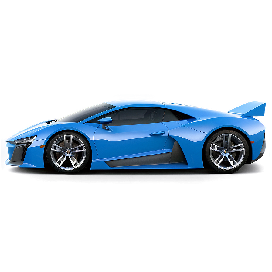 Azure Blue Car Prototype Png 06252024