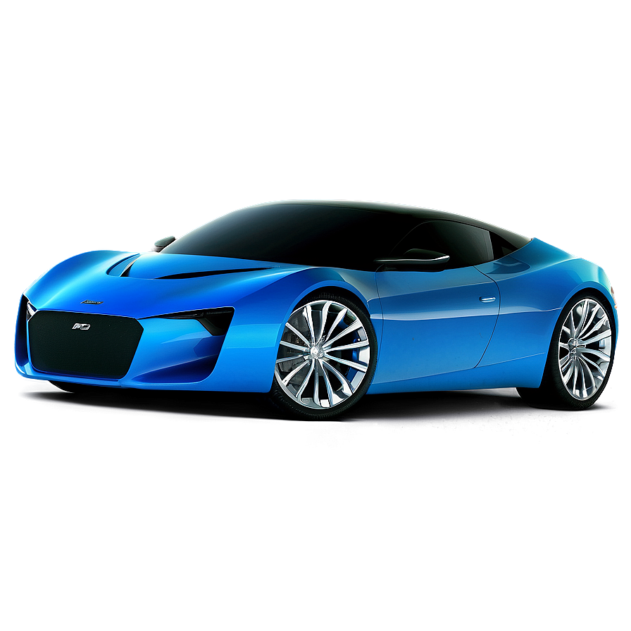 Azure Blue Car Prototype Png Tsg17