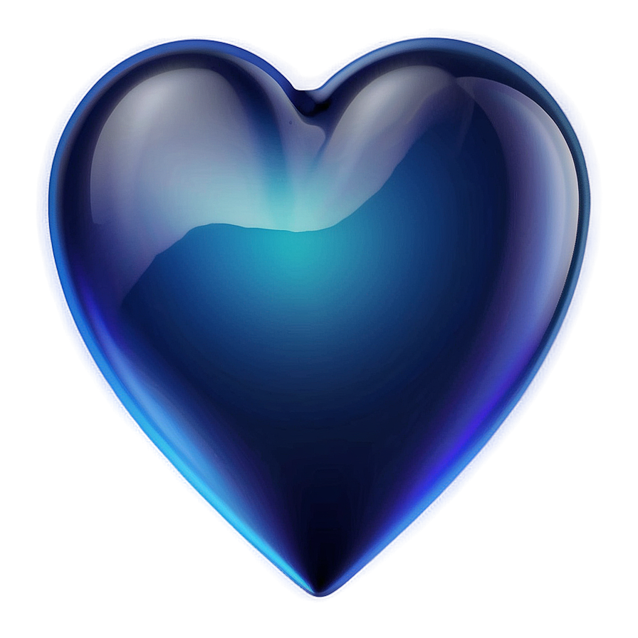 Azure Blue Heart Emoji Png Oaq