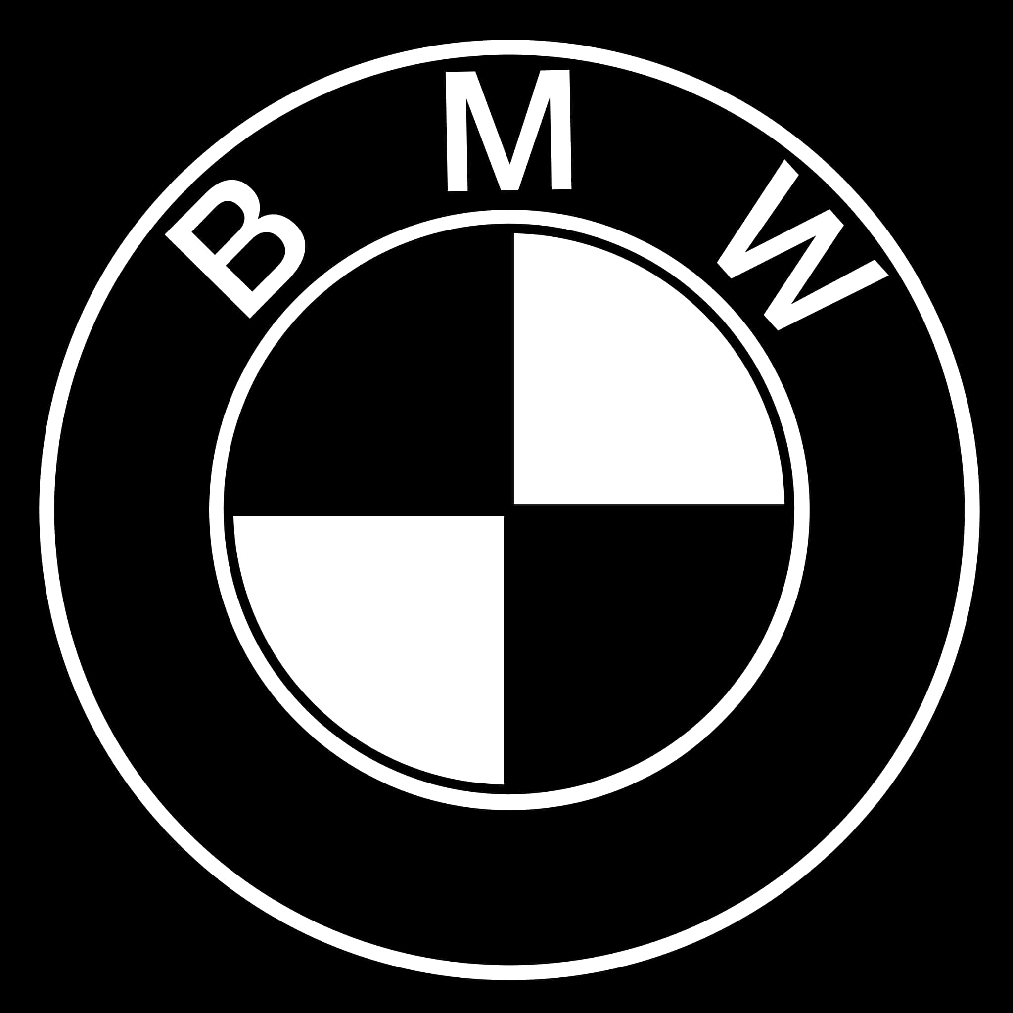 B M W Logo Blackand White