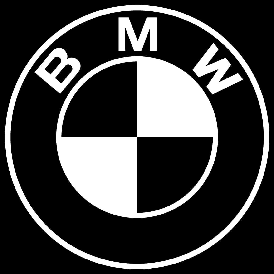 B M W Logo Blackand White