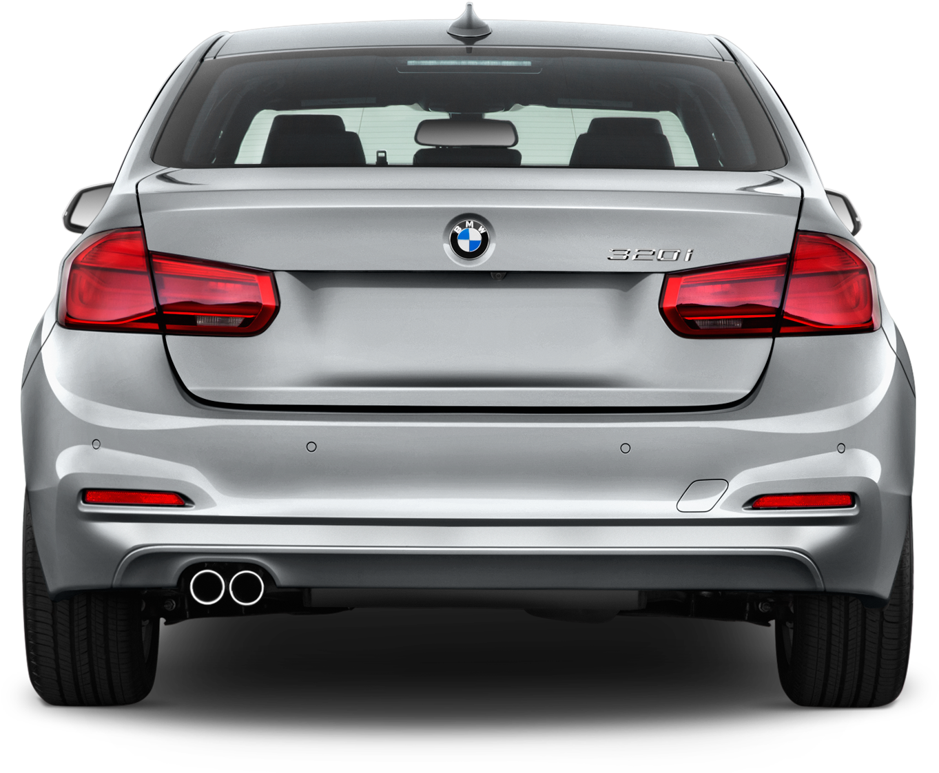 B M W320i Rear View Silver