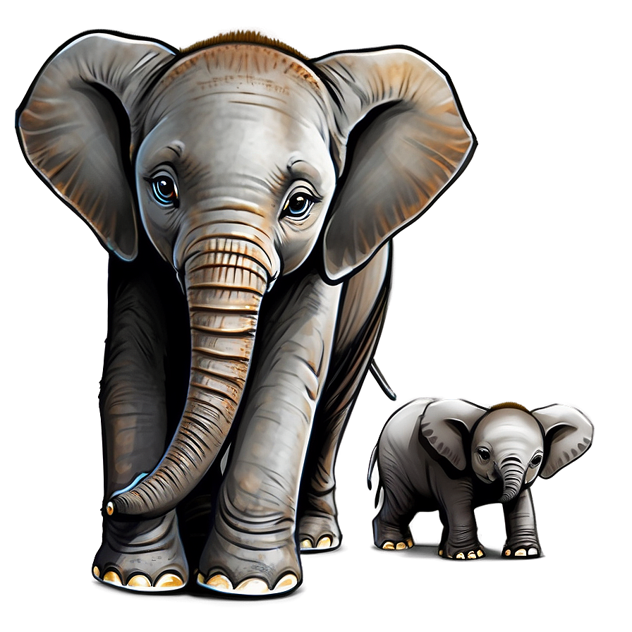 Baby Elephant Cartoon Png 06212024