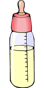 Baby Feeding Bottle Illustration