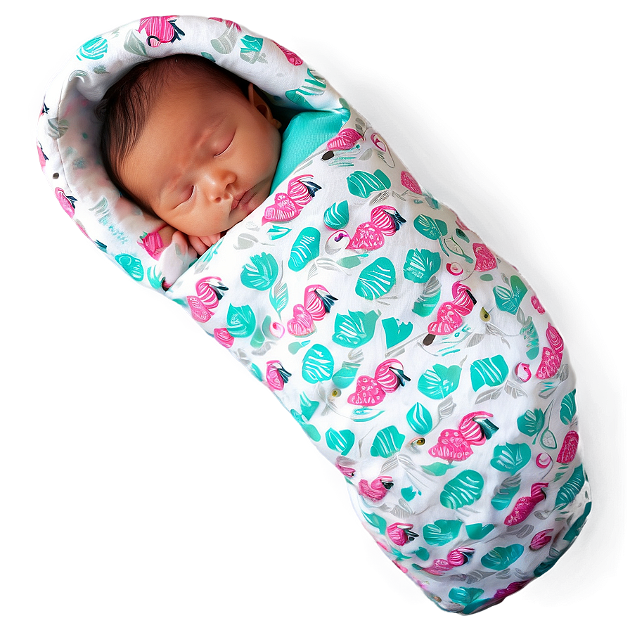 Baby Girl In Swaddle Png Sfa50