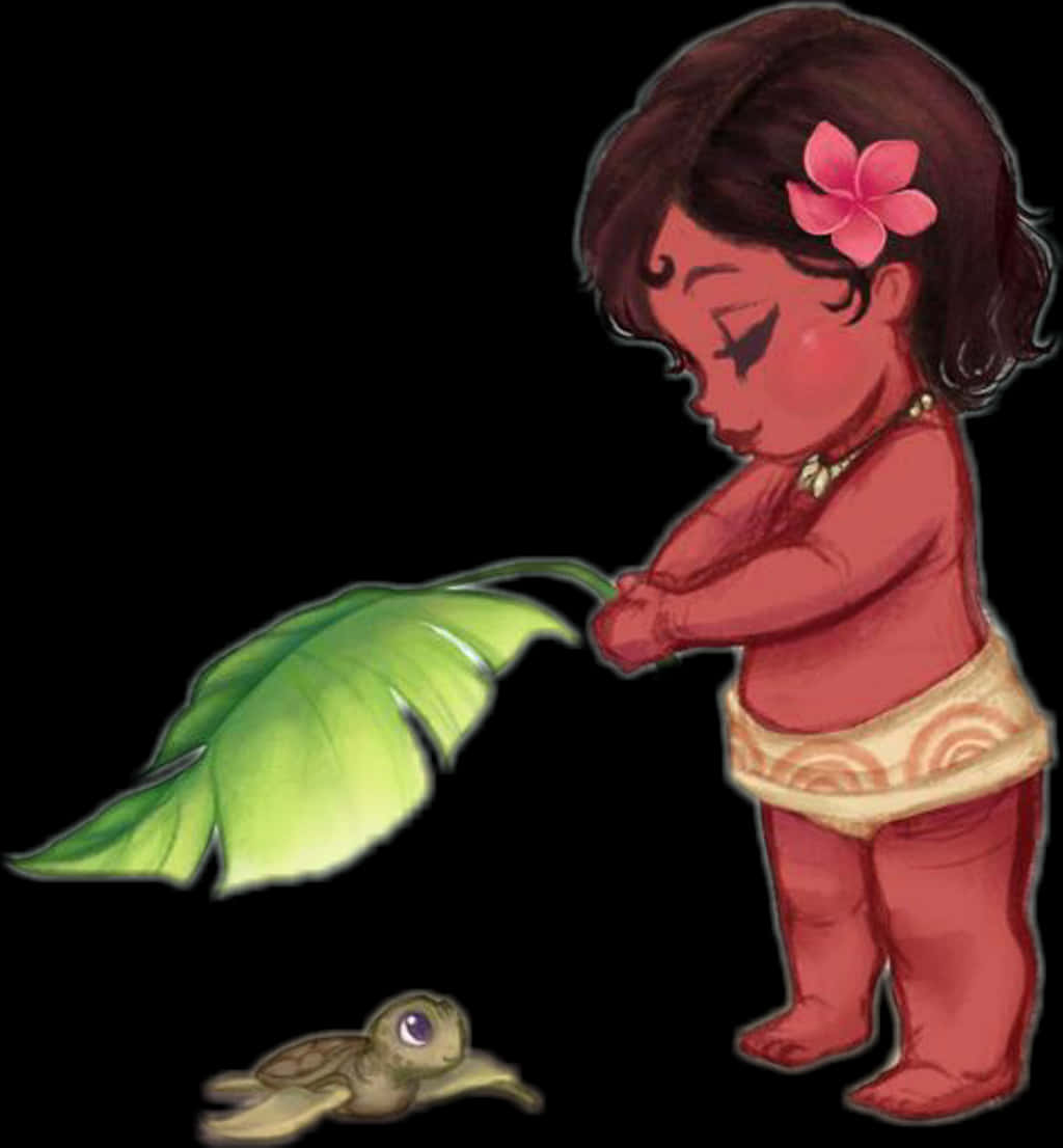 Baby Moana Leaf Turtle