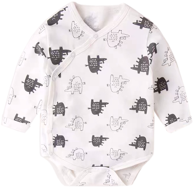 Baby Onesiewith Cute Monster Prints