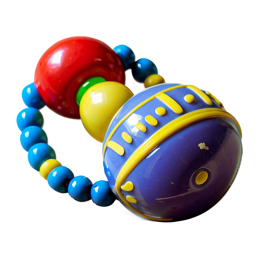 Baby Rattle With Beads Png 22