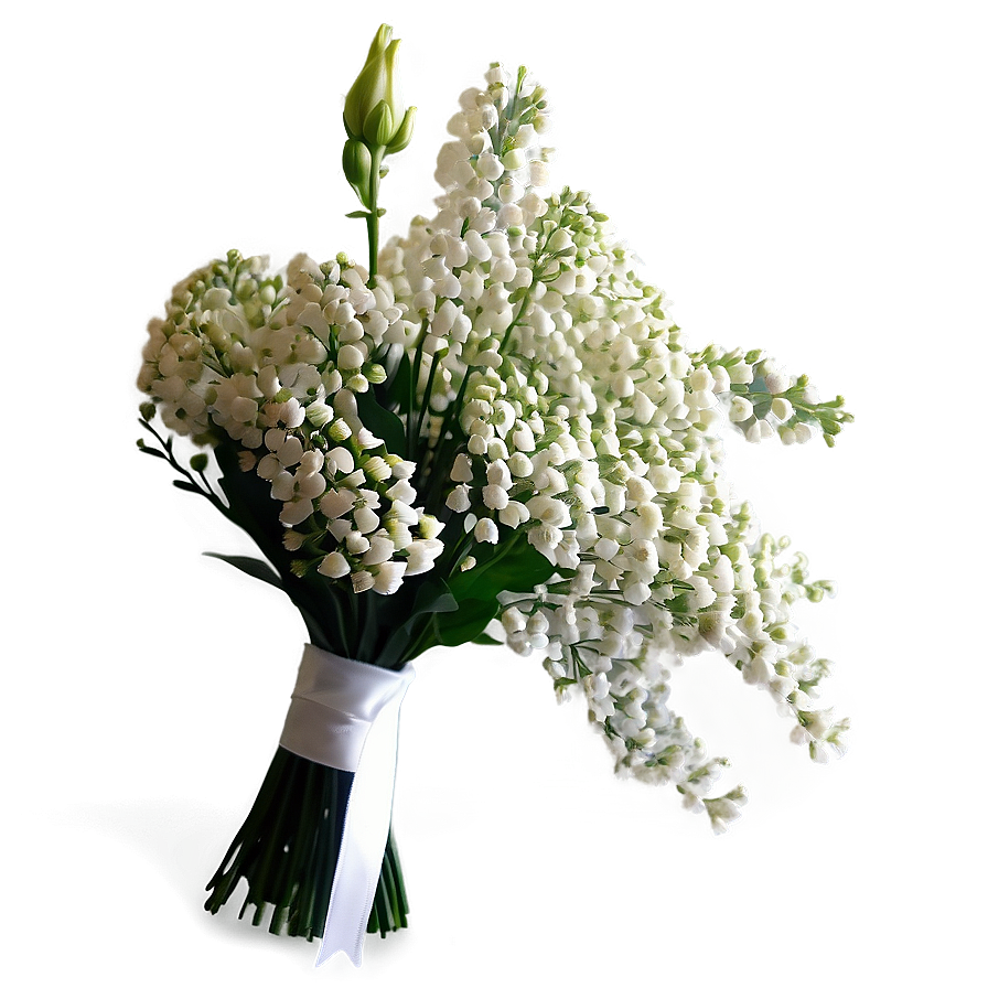 Baby's Breath Bridal Bouquet Png 83