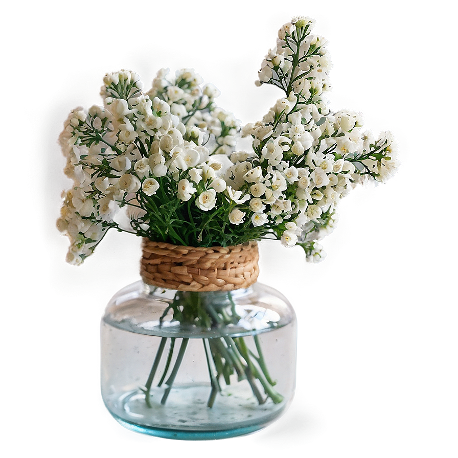 Baby's Breath In Glass Bottle Png Ipg