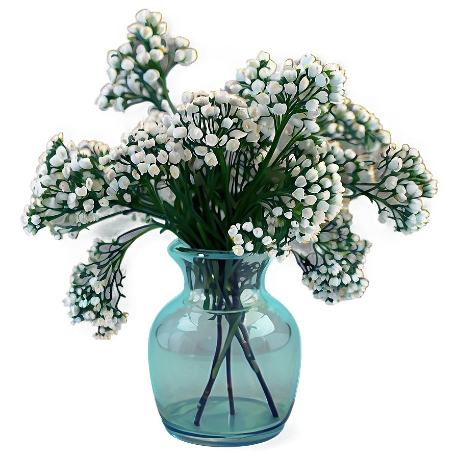 Baby's Breath In Vase Png 06212024