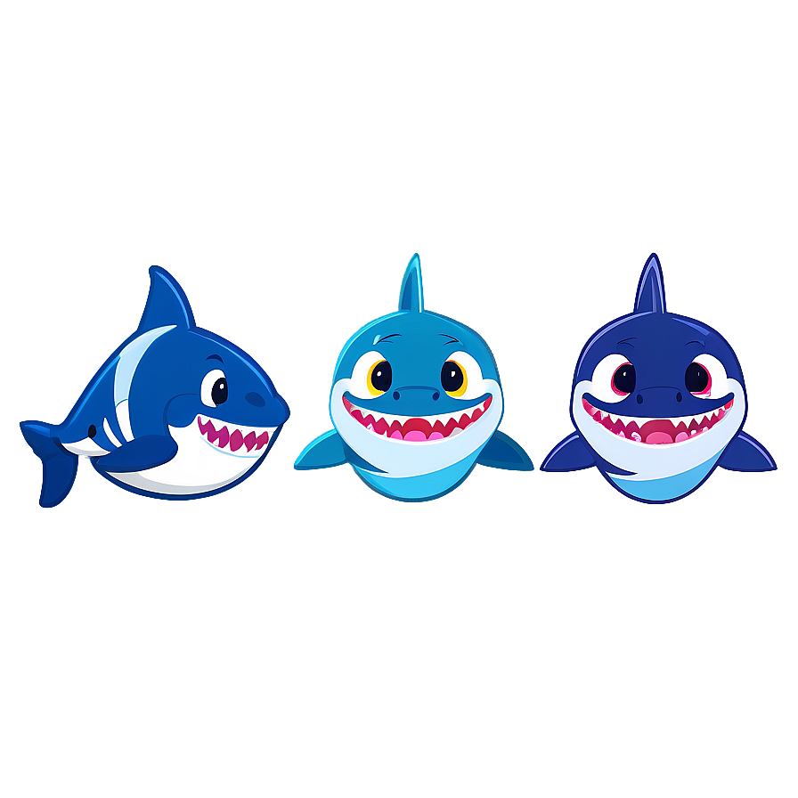 Baby Shark Family Love Png Bdq