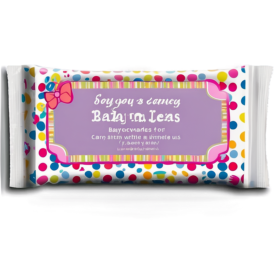 Baby Shower Candy Bar Wrapper Png 06122024