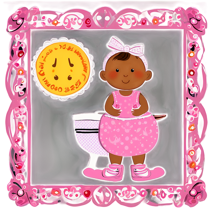 Baby Shower Cute Frame Png 06262024