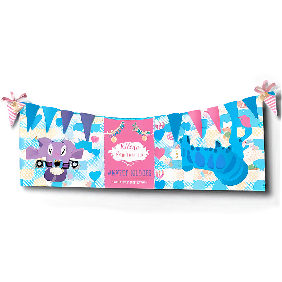 Baby Shower Welcome Banner Png 06122024