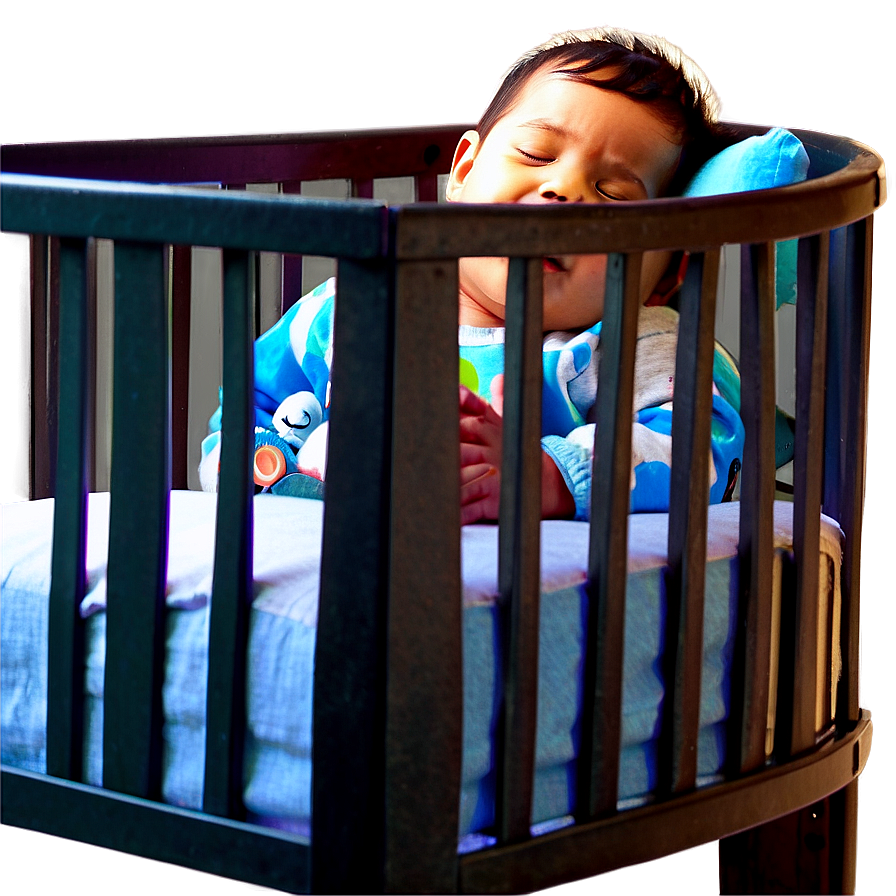 Baby Sleeping In Crib Png Hvg69